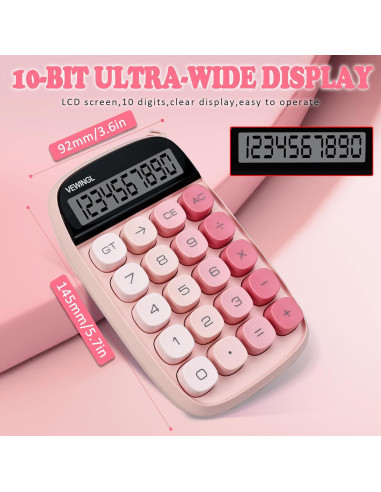 Calculadora Mecánica VEWINGL JN-660 Pantalla LCD 12 Dígitos