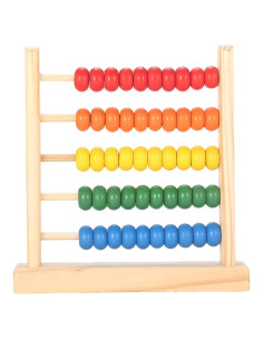 Ábaco de Madera MAGIKON 5 Filas para Aprender Matemáticas