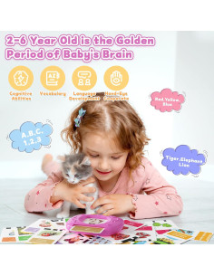 Tarjetas de Flash Bilingües HOMESTEC 288 Palabras para Niños 3-5 Años 2