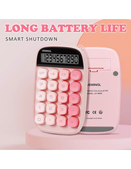 Calculadora Mecánica VEWINGL JN-660 Pantalla LCD 12 Dígitos