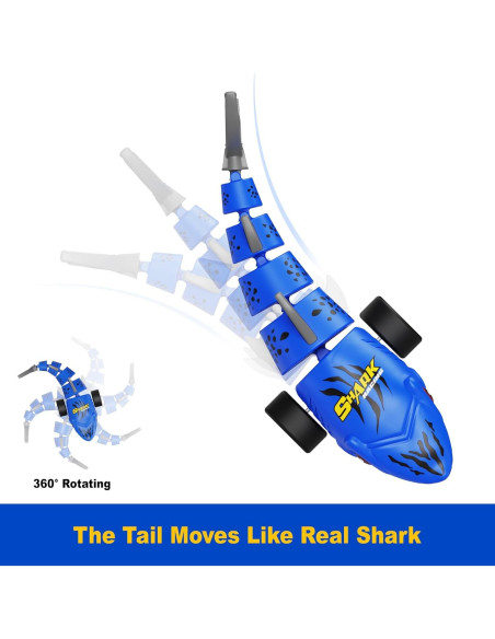 Juguete Tiburón Control Remoto Kikikid con Luz LED 19.1 cm