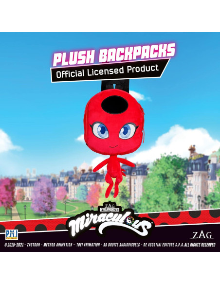 Mochila de Peluche Ladybug Milagroso P.M.I. 30 cm Tikki Mochila de Peluche Ladybug Milagroso P.M.I. 30 cm Tikki