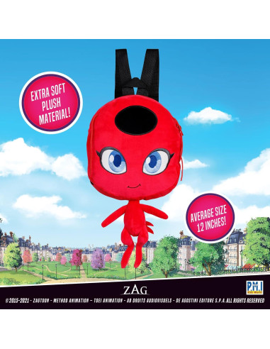Mochila de Peluche Ladybug Milagroso P.M.I. 30 cm Tikki