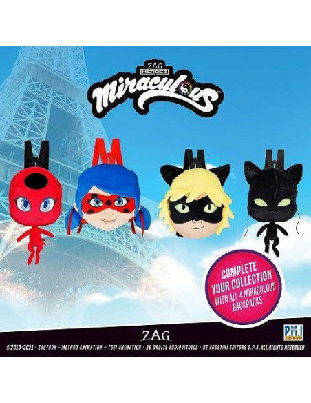 Mochila de Peluche Ladybug Milagroso P.M.I. 30 cm Tikki Mochila de Peluche Ladybug Milagroso P.M.I. 30 cm Tikki