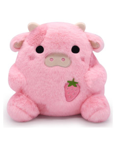 Almohada de Peluche Vaca de Fresa LMTGLDT 17.8x17.8 cm