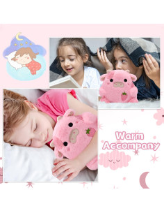 Almohada de Peluche Vaca de Fresa LMTGLDT 17.8x17.8 cm 2