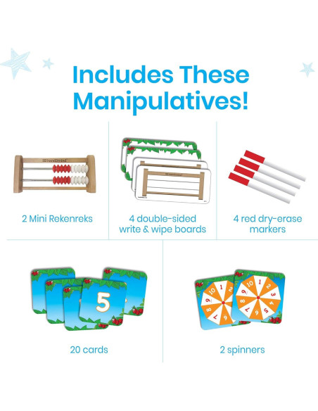 Centro de Aprendizaje Rekenrek Pop-Up Hand2mind, Matemáticas