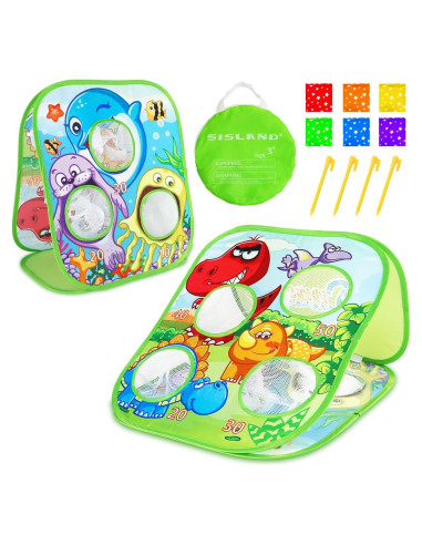 Juego de Lanzamiento de Bolsas Sisland Dinosaurio 7 Piezas