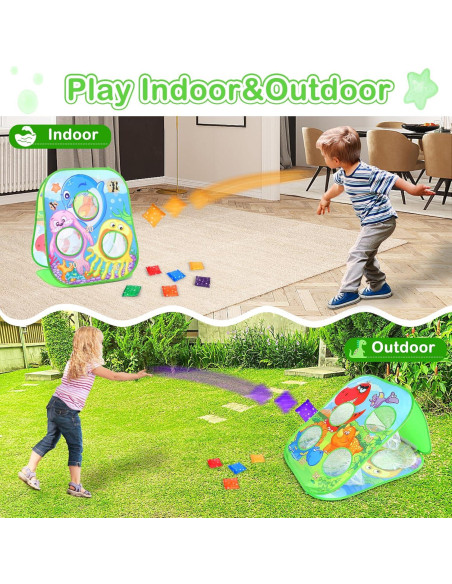 Juego de Lanzamiento de Bolsas Sisland Dinosaurio 7 Piezas