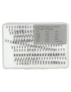 Kit de Diodos Zener 0.5W 15 Valores 300 Piezas MERICDA