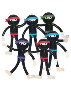 Set de 12 Figuras de Ninja Flexibles ArtCreativity 10 cm