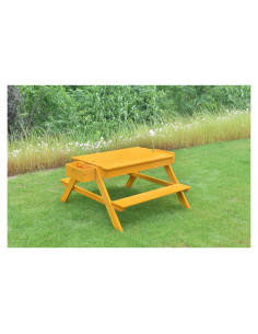 Mesa de Arena Avenlur para Niños - Madera de Pino, 94.5x108 cm