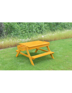 Mesa de Arena Avenlur para Niños - Madera de Pino, 94.5x108 cm 2