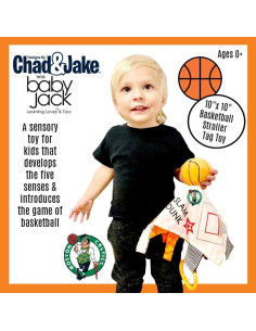 Juguete de Etiqueta para Bebés Boston Celtics - Baby Jack & Co. - Suave y Seguro 2