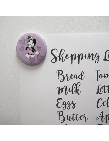 Imán de Botón Animaniacs Dot Hearts 5.7 cm - Graphics & More