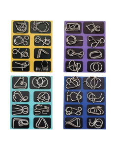 Rompecabezas de Metal COREXISLY Set de 32 Piezas