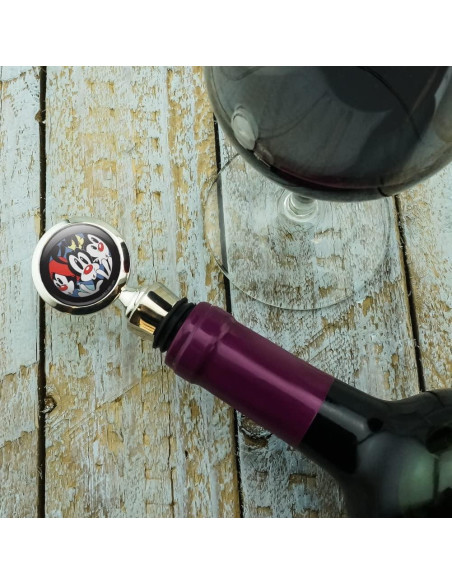Tapón de Botella de Vino Animaniacs Graphics & More 3.8x11.4cm Tapón de Botella de Vino Animaniacs Graphics & More 3.8x11.4cm