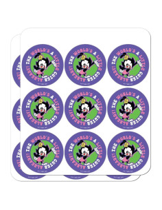 Stickers Animaniacs para Scrapbooking - 18 Piezas 5.08 cm