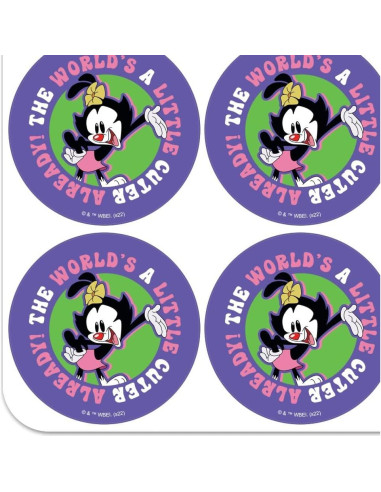 Stickers Animaniacs para Scrapbooking - 18 Piezas 5.08 cm