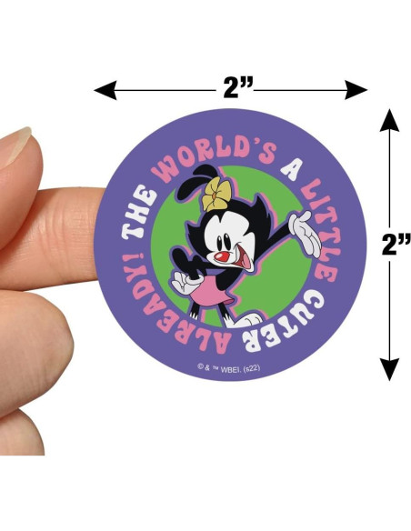 Stickers Animaniacs para Scrapbooking - 18 Piezas 5.08 cm