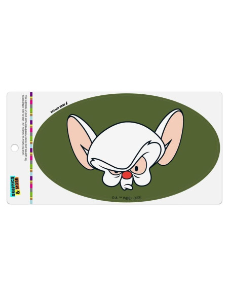 Imán Ovalado Pinky y El Cerebro - Graphics & More - 17.8x10.2cm