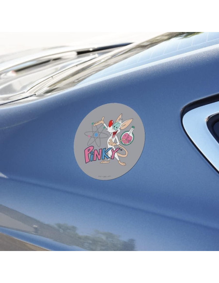 Imán Pinky y el Cerebro 14cm Vinilo Gráfico Automotriz