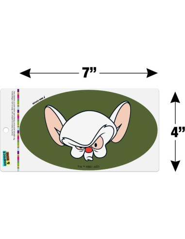 Imán Ovalado Pinky y El Cerebro - Graphics & More - 17.8x10.2cm