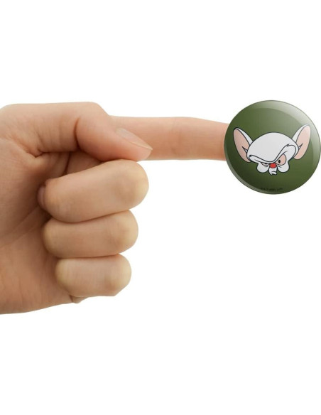 Stickers Puffy Pinky y el Cerebro - 9 Stickers 3D Coloridos