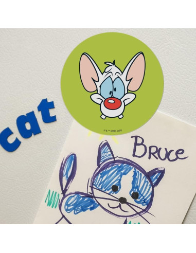 Imán de Vinilo Pinky y el Cerebro 14cm - Graphics & More