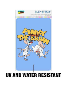 Adhesivo Decorativo Pinky y Cerebro 15.24x10.16 cm 2