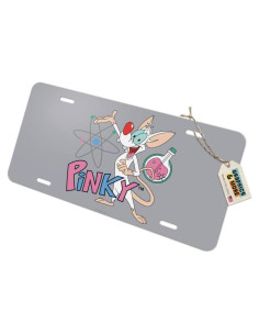 Placa de Licencia de Metal Pinky y El Cerebro - Graphics & More
