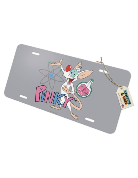 Placa de Licencia de Metal Pinky y El Cerebro - Graphics & More