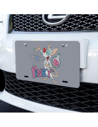Placa de Licencia de Metal Pinky y El Cerebro - Graphics & More