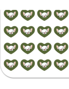 Pegatinas Corazón Pinky y Cerebro - 200 Unidades Mate 2