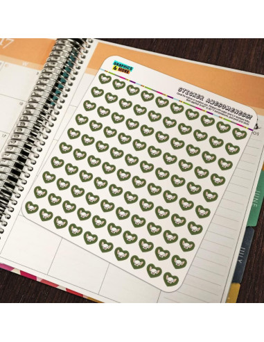 Pegatinas Corazón Pinky y Cerebro - 200 Unidades Mate