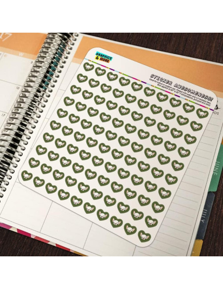 Pegatinas Corazón Pinky y Cerebro - 200 Unidades Mate