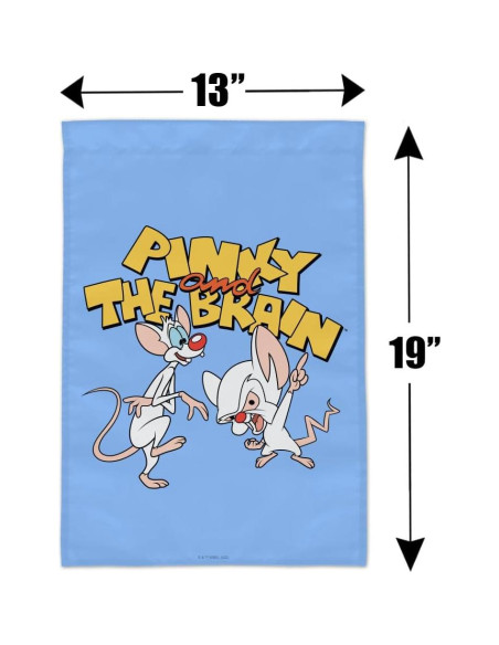 Bandera de Jardín Pinky y el Cerebro 48x33 cm Graphics & More