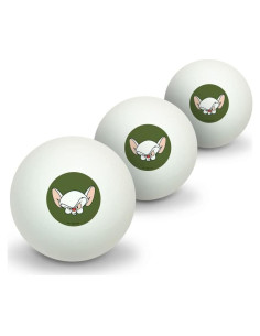 Pelotas de Ping Pong Pinky y el Cerebro - 3 Unidades