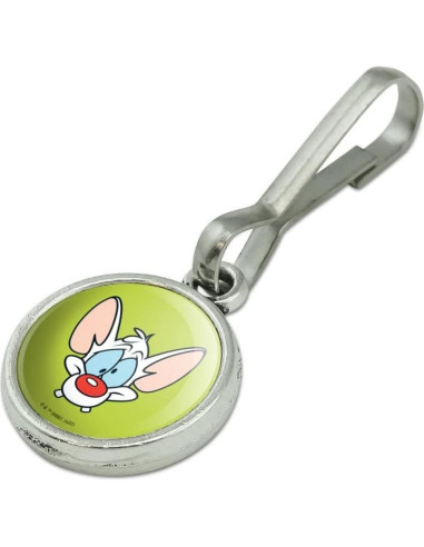 Tirador de Cremallera Pinky y Cerebro - Encanto Antiguo 15mm