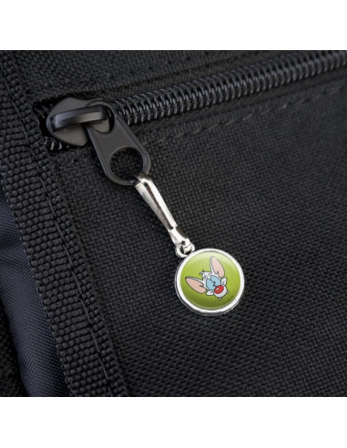 Tirador de Cremallera Pinky y Cerebro - Encanto Antiguo 15mm