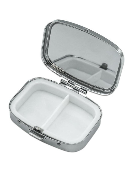 Caja de Pastillas Pinky y El Cerebro - Metal Cromado 5.6x4.1cm Caja de Pastillas Pinky y El Cerebro - Metal Cromado 5.6x4.1cm