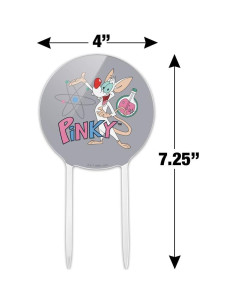 Adorno de Pastel Pinky y el Cerebro 18.42 cm - Licenciado 2