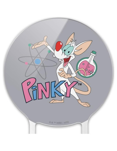 Adorno de Pastel Pinky y el Cerebro 18.42 cm - Licenciado