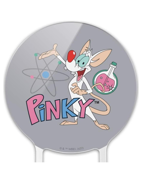 Adorno de Pastel Pinky y el Cerebro 18.42 cm - Licenciado