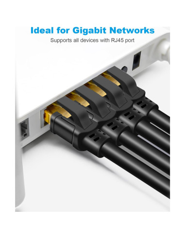 Cable Ethernet CAT8 DDMALL 0.46m Alta Velocidad Blindado