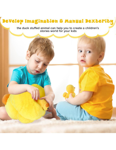 Set de Juguetes de Peluche Kasyat - 6 Patos de 34.9 cm Set de Juguetes de Peluche Kasyat - 6 Patos de 34.9 cm