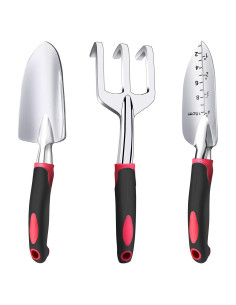 Juego de Herramientas de Jardín Fosiweelo 3 Piezas Aluminio