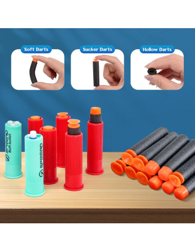 Blaster de Dardos Zhenduo 76.2 cm con Conchas Eyectables