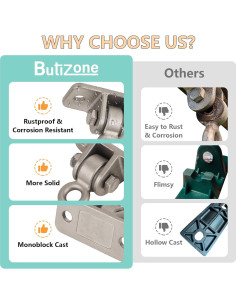 Soportes de Columpio Butizone Acero Inoxidable 304 Juego de 4 2