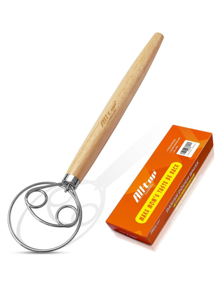 Batidor Danés de Masa ALLTOP - Acero Inoxidable 150g